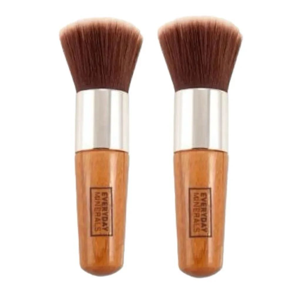 Everyday Minerals Makeup Flat Top Brushes (set of two)